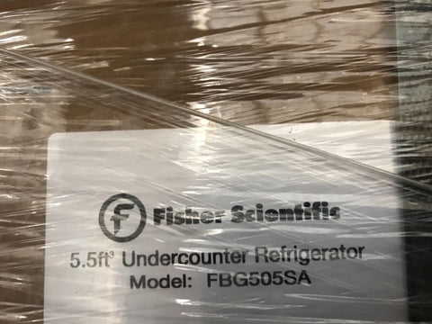 New Fisher Scientific undercounter refrigerator FBG505SA in the box