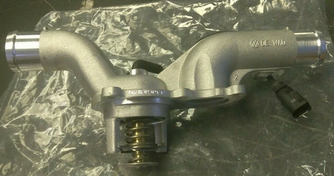 (1) NEW GENUINE OEM VOLKSWAGEN Engine Coolant Thermostat Assembly 07Z 121 111