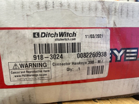 NEW DITCH WITCH 918-3024 HAKEYE CONNECTOR 390-M
