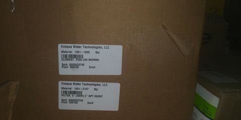 Nuevo VAF Filtro, V-200P 3" Npt En / Fuera Evoqua Agua Tech