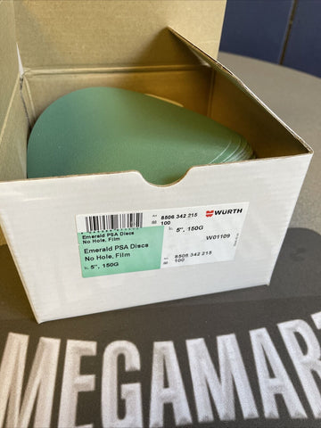 Original WURTH Smaragd PSA Scheiben,Kein Loch ,W01109 150G,100 Scheiben pro