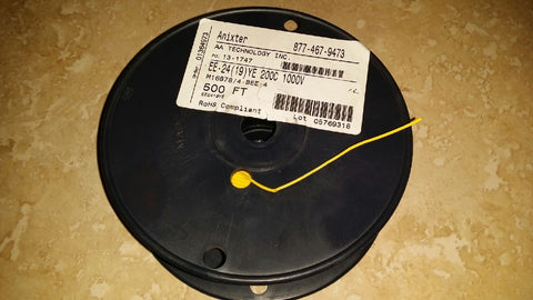 ANIXTER M16878/4-BEE-4 EE-24(19) YE 200C 1000V (500FT) EE2419YE WIRE