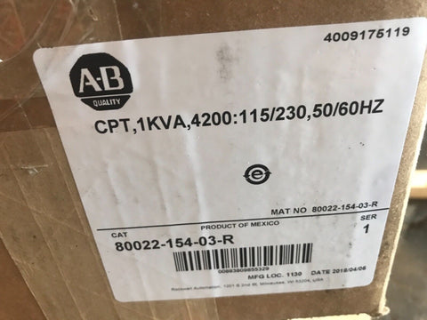 Nuevo en Caja Allen-Bradley 80022-154-03-R Ab 80022-154-03-R