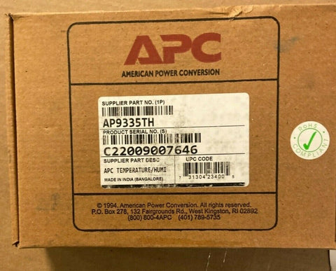 NEW American Power Conversion APC Original Temperature Humidity Sensor AP9335TH-Mega Mart Warehouse