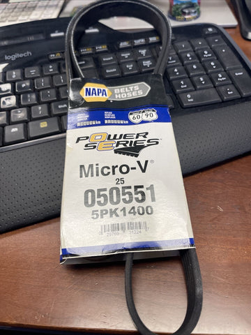 GENUINE NAPA GATES Micro-V Automotive Belt 050551, 25-050551, 5PK1400 SHIPS FREE