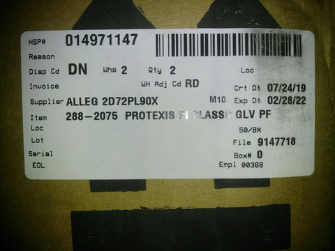 NEW Cardinal Health #2D72PL90X - Protexis PI Classic Sterile Polyisoprene-Mega Mart Warehouse-Ultimate Unclaimed Freight Buyer and Seller Specialists
