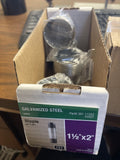 (CASE OF 5) 301 112X2, 500931, 1-1/2"X2" GALVANIZED STEEL PIPE NIPPLE