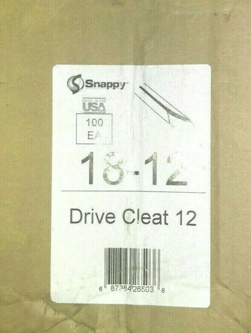 100 Pk Galvanized 12" Flat S-Cleat Tabs 18-12-Mega Mart Warehouse-Ultimate Unclaimed Freight Buyer and Seller Specialists