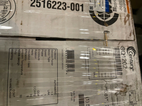 New Century  AO Smith Square Flange Pool Spa Pump Motor 2.0 HP SQ1202 SQ220E