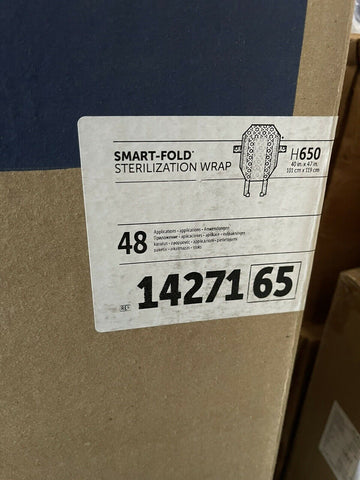 HALYARD 14271 SMART-FOLD STERILIZATION WRAPS H650, 48 APPLICATIONS PER CASE-Mega Mart Warehouse