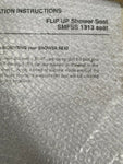 BRAND NEW SMFSS 1313 FLIP UP SHOWER SEAT WHITE 13 IN.  X13  IN.
