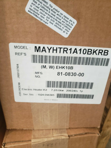 10kW Electric Heat Kit for Ameristar Multi Speed Air Handlers - Circuit Breaker-Mega Mart Warehouse-Ultimate Unclaimed Freight Buyer and Seller Specialists