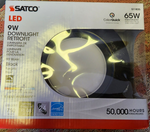 Satco Lighting S11835 LED Downlight Retrofit - Black Fixture (single unit)