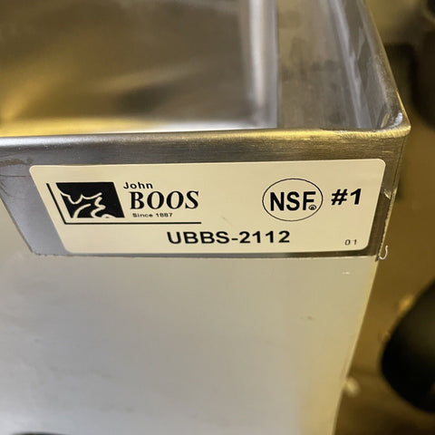 NEW John Boos UBBS-2112, 12" x 21" Underbar Blender Station w/ Dump Sink