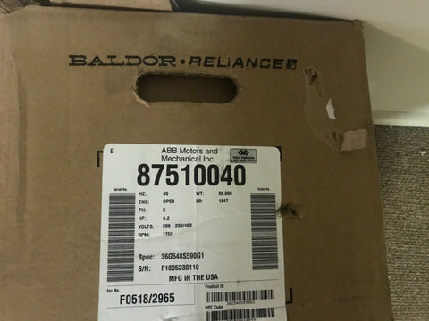 Karcher LANDA Baldor Motor 6.2 HP / 1725 RPM 8.751-004.0 87510040-Mega Mart Warehouse-Ultimate Unclaimed Freight Buyer and Seller Specialists