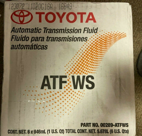 GENUINE OEM Toyota ATF WS Transmission Fluid Case of 6-Mega Mart Warehouse-Ultimate Unclaimed Freight Buyer and Seller Specialists