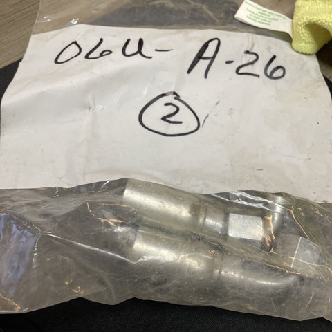 (2) Eaton 06u-A26 Hydraulic Crimp 90° Elbow Female 3/8" ORFS to 3/8" Hose