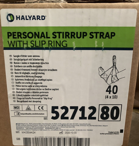 52712 Halyard Health, Personal Stirrup Strap, Slip Ring (box of 40)