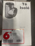 AmeriVent 6TLCT TLCT Series 6" Insulated Tee With tee Cap