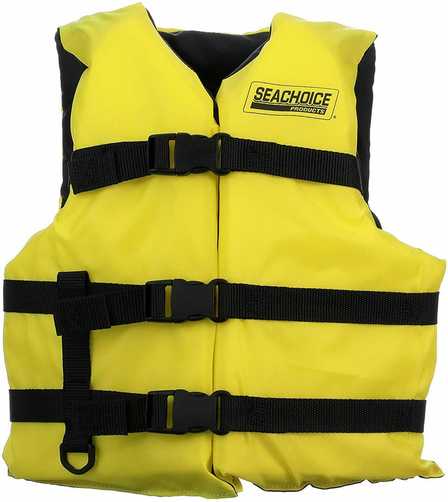 (6) SEACHOICE Yellow Youth Sized Type III PFD Safety, Life & Sk...