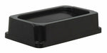 (4/CUSTODIA) Continental 7325BK Black Drop-Shot Lid For Wall Hugger Receptacle
