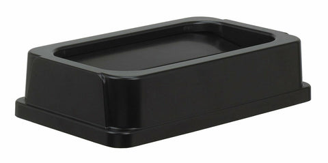 (4/CUSTODIA) Continental 7325BK Black Drop-Shot Lid For Wall Hugger Receptacle