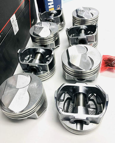 (1 BOX OF 8) NEW Sealed Power Hypereutectic Coated 4VR Flat Top Pistons H581CP-Mega Mart Warehouse