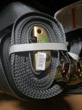 (2 PCS) KINEDYNE LOGISTIC RATCHET STRAP 2"X 16', 811 BUCKLE, GREY, SPRING LOADED