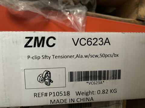 NEW ZMC P-Clip Safety Tensioner w/ Screw, VC623A Alabaster (50 PC LOT)