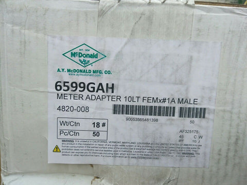 5 NEW METER ADAPTER 10LT 6599GAH-Mega Mart Warehouse-Ultimate Unclaimed Freight Buyer and Seller Specialists