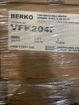 Nuevo Berko 174 Fan-Forced Pared Calentador, 2000 / 1500W, 240/208V vfk204F