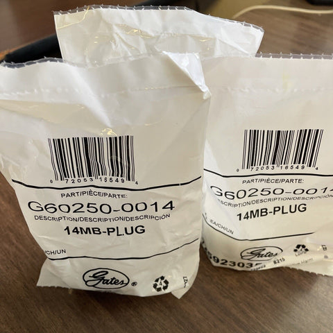 (3) Gates Gates - G60250-0014 - Hydraulic Coupling,14MB-PLUG