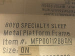 BOYD Rest Rite 14 in. Queen Metal Platform Bed Frame WITH COVER MFP00112BBQN-Mega Mart Warehouse-Ultimate Unclaimed Freight Buyer and Seller Specialists