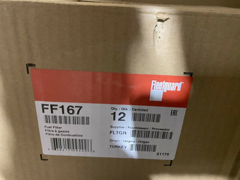 BRAND NEW Fleetguard FF167 ( 6 PER LOT ) FUEL FILTER