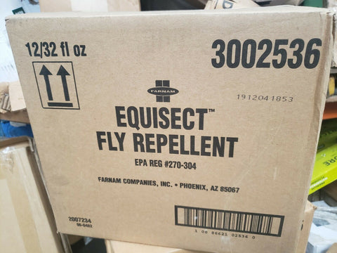 12 Pack Farnam Equisect 32 Oz Horse Equine Fly Insect Spray Repellent 3002536-Mega Mart Warehouse-Ultimate Unclaimed Freight Buyer and Seller Specialists