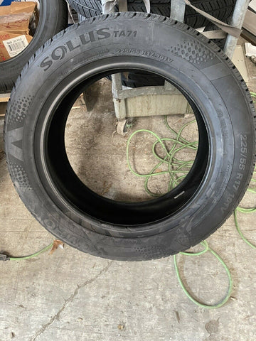 (1) NEW 2255517 225/55R17 Kumho Solus TA71 101V XL BLK **FREE SHIPPING**