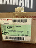CHARLOTTE 2101 SCHEDULE 40 1/2" FEMALE ADAPTER 435-005 S X FPT (4/CASES OF 50EA)