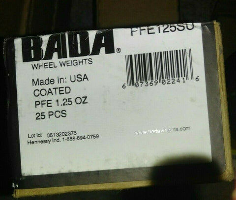 (3 BOXES OF 25) BADA PFE 1.250OZ WHEEL WEIGHT-Mega Mart Warehouse-Ultimate Unclaimed Freight Buyer and Seller Specialists