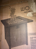 Bond Woodleaf Gas Fire Pit Brown 28 Inch Square NEW-Mega Mart Warehouse-Ultimate Unclaimed Freight Buyer and Seller Specialists
