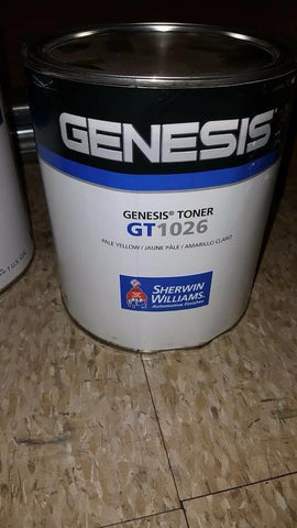 SHERWIN WILLIAMS GENESIS TONER GT1026 PALE YELLOW 1 GALLON-Mega Mart Warehouse-Ultimate Unclaimed Freight Buyer and Seller Specialists