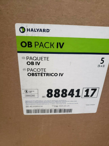 HALYARD OB PACK IV PAQUETE OB IV, (5 PER CASE)-Mega Mart Warehouse-Ultimate Unclaimed Freight Buyer and Seller Specialists