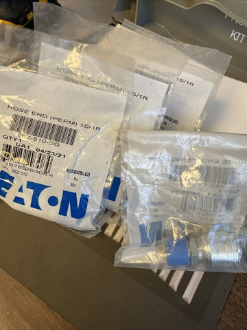 (4) BRAND NEW EATON 08Z-510-BG HOSE END