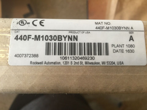 Allen-Bradley - 440F-M1030BYNN, 440FM1030BYNN AB - safety-Mega Mart Warehouse-Ultimate Unclaimed Freight Buyer and Seller Specialists