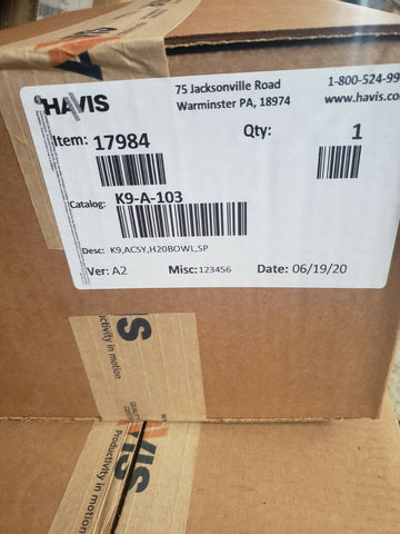 HAVIS 17984, K9, ACSY, H20BOWL,SP SHIELD CONSOLE-Mega Mart Warehouse-Ultimate Unclaimed Freight Buyer and Seller Specialists