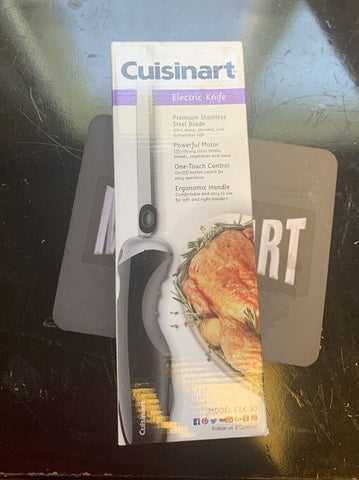 NEW Cuisinart CEK-30 Electric Knife with Stainless Steel Blade, Black