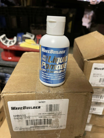 (CASE OF 12) WaveBuilder Wax Free Liquid Pomade Ripple Developer 4 FL OZ