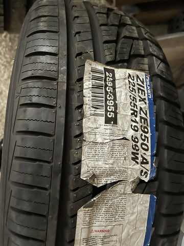 (1) NEW 225 55 19 FALKEN ZIEX ZE950 A/S 225/55R19 99W TIRE **FREE SHIPPING**