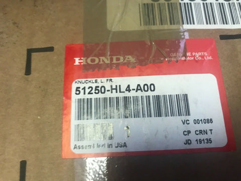 Genuine OEM Honda 51250-HL4-A00 KNUCKLE ASSY., L. FR.-Mega Mart Warehouse-Ultimate Unclaimed Freight Buyer and Seller Specialists