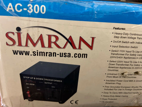 NEW Heavy-Duty 300 Watt 110 - 220 V Voltage Converter Step Up Down Transformer-Mega Mart Warehouse-Ultimate Unclaimed Freight Buyer and Seller Specialists