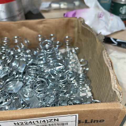 (70) COOPER B-LINE N224-ZN-1/4  SPRING NUT, 1/4" NPT, SEE DESC #218561